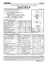 DataSheet 2SC1815 pdf